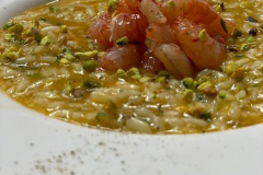 risotto-acquerellogambero-rosso-di-Mazzara-pistacchio-e-lime